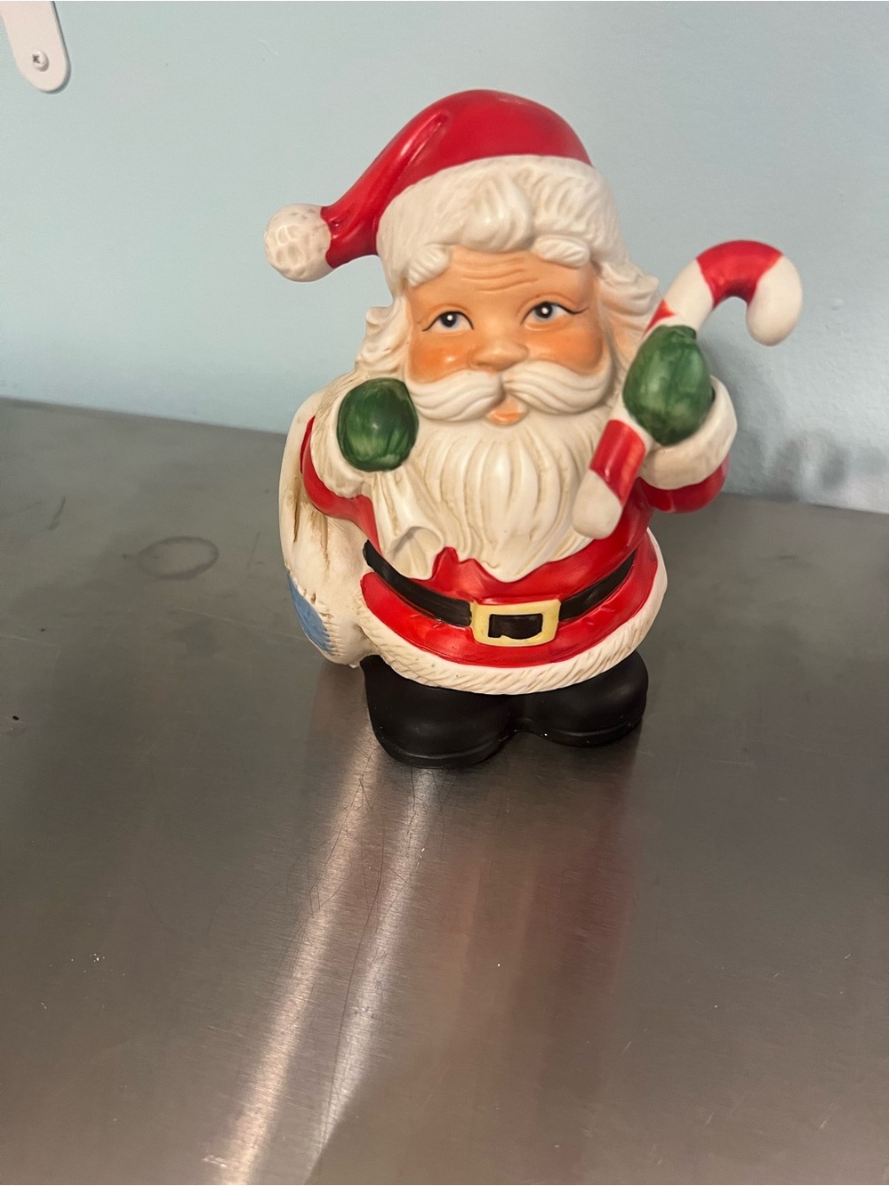 Vintage Homeco (Home Interiors) Ceramic Santa Bank